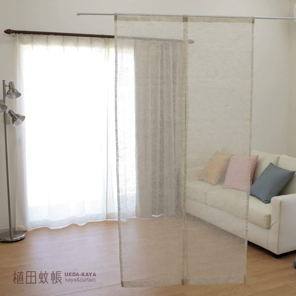 蚊帳のれん 蚊帳のれん 本麻無地染め150 ディープイエロー – 吉田蚊帳ネット